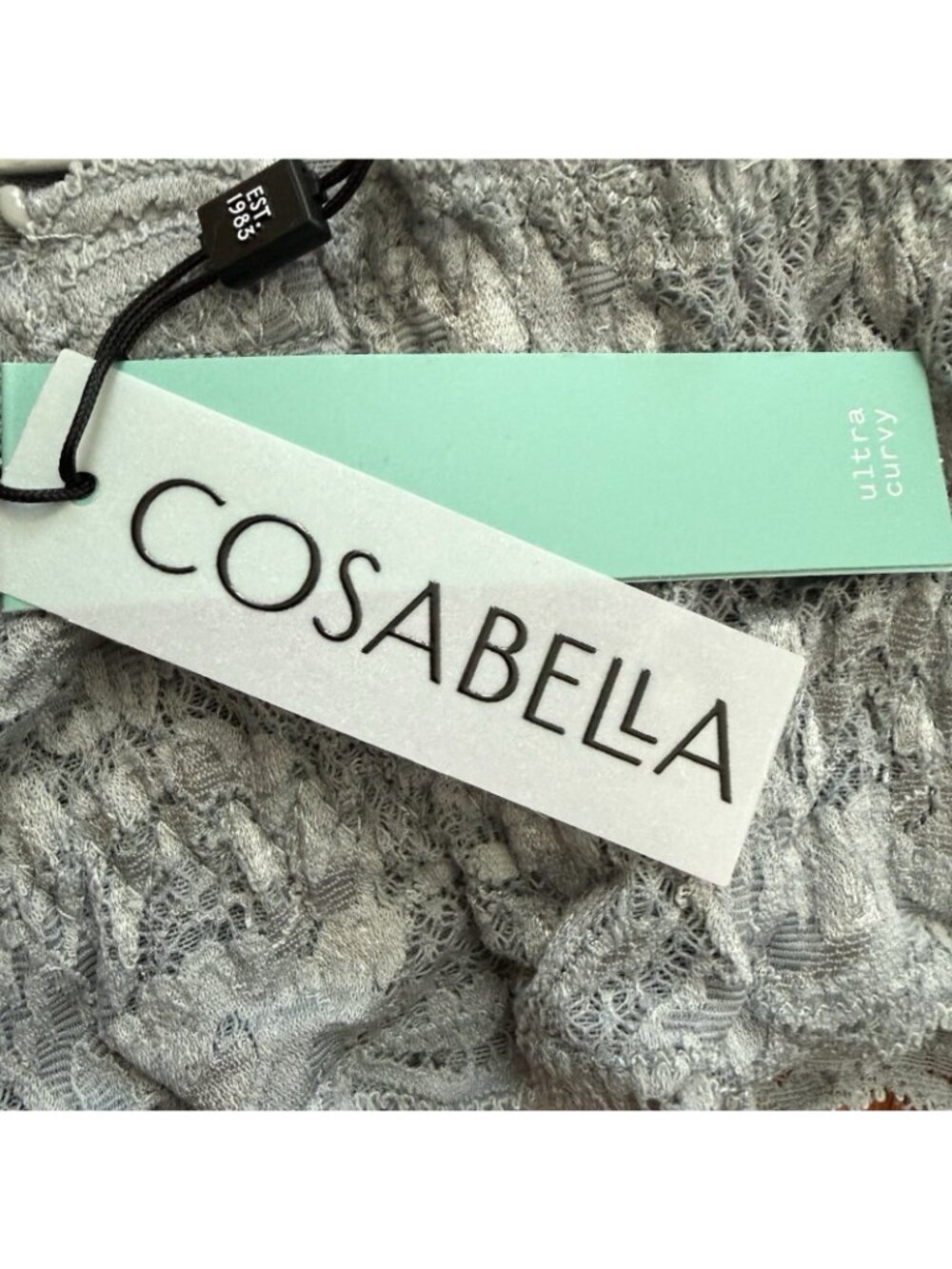 Cosabella Ultra Curvy Sweetie Bralette Lace Dove Gray XS NWT Wireless Bra - Picture 7 of 9